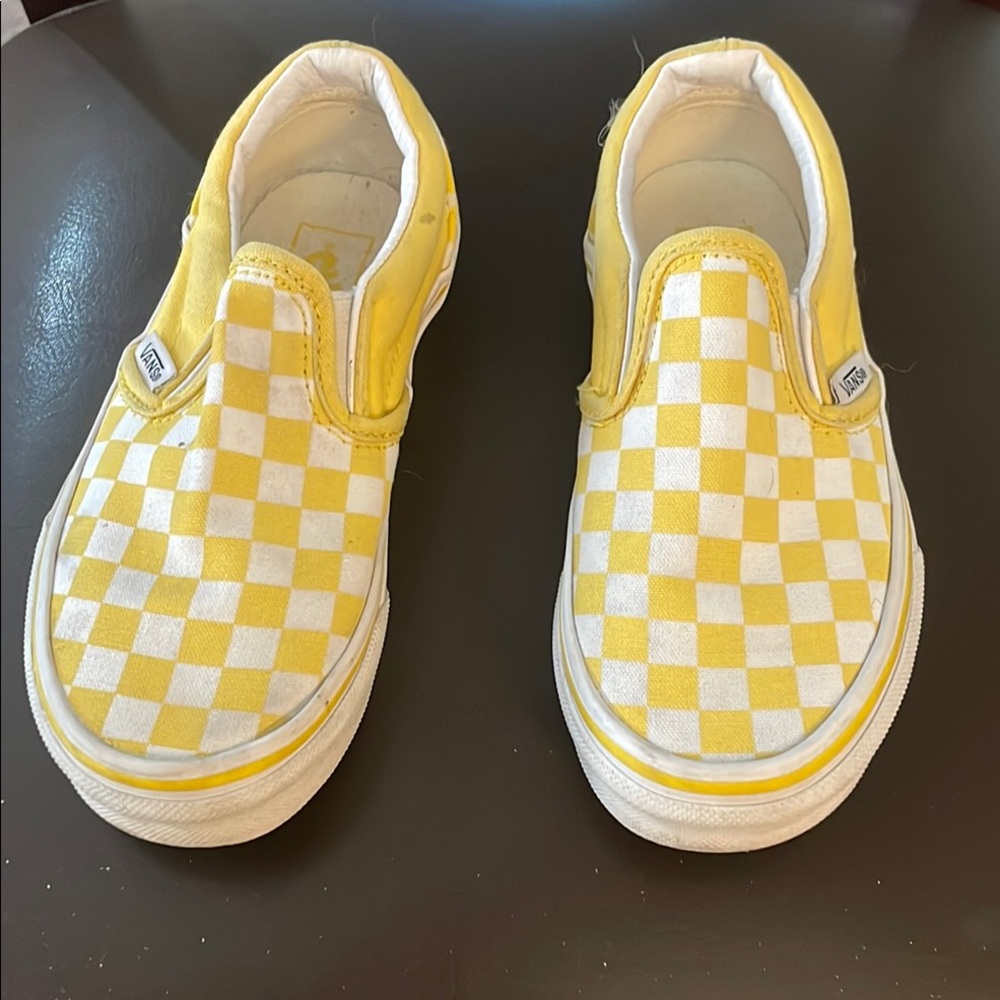 Vans Yellow and White Shoes
